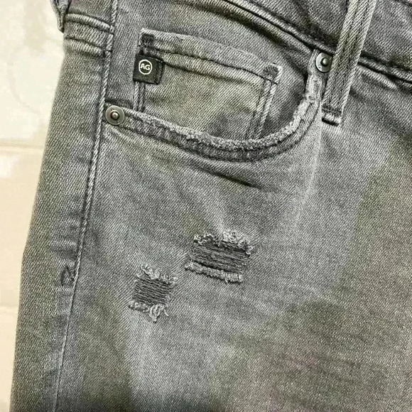 Adriano Goldschmied Women Stevie Capri Jeans 25 Charcoal Slim Straight Low Rise - Picture 7 of 12